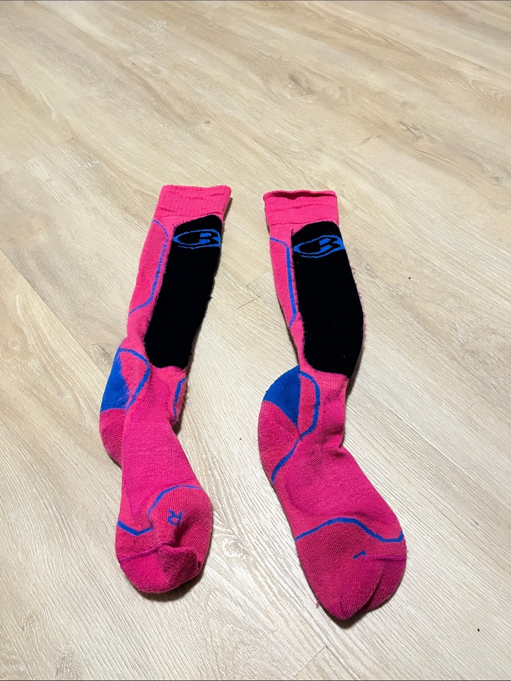 Icebreaker Pink Ski Socks Womens Medium